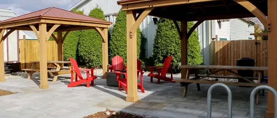 Dining areas at Unger's Market