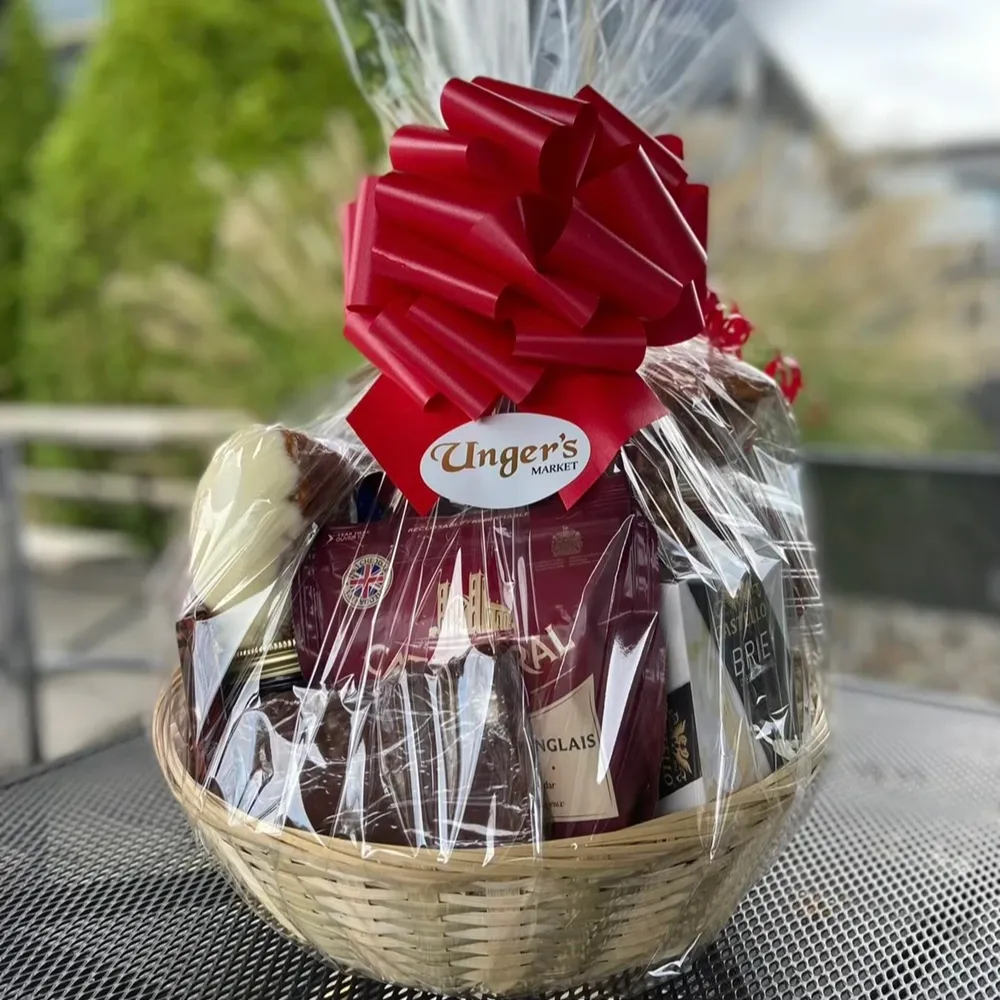 Gift baskets at Unger's Market