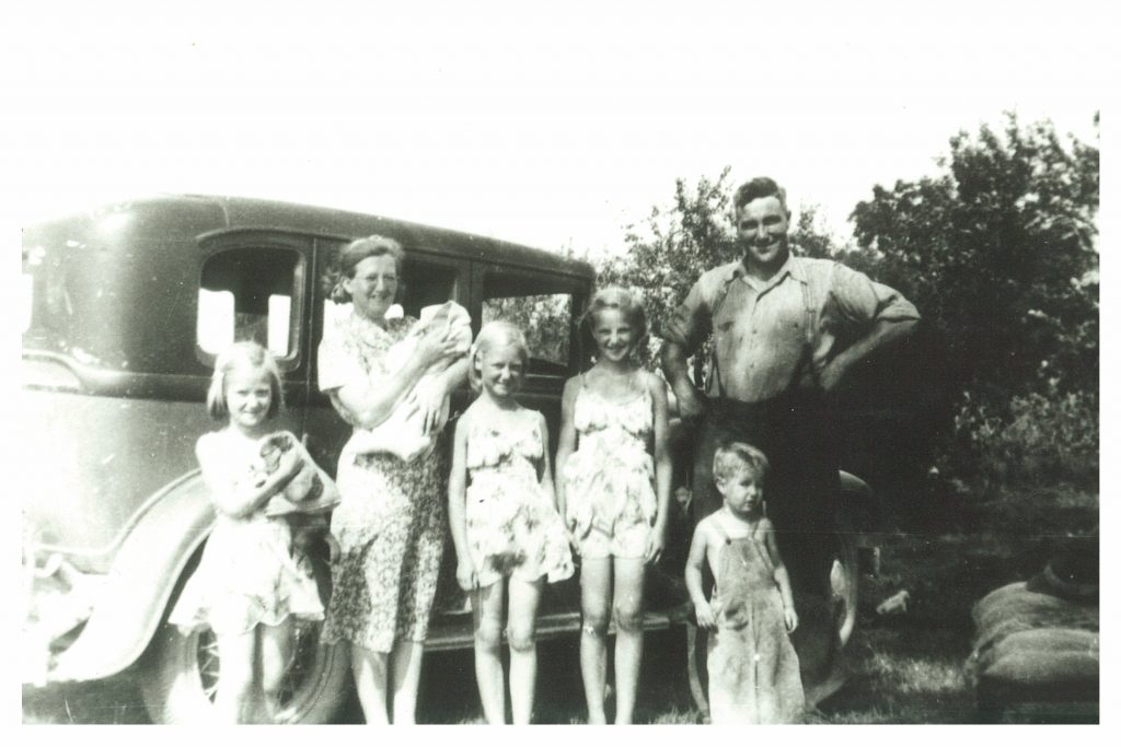 Little Wilbert Unger with his family